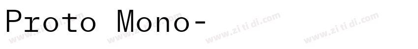 Proto Mono字体转换